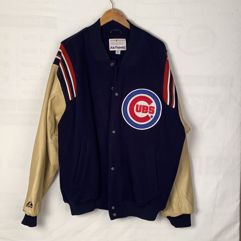 Vintage chicago cubs majestic jacket XL Rare 90's NWOT